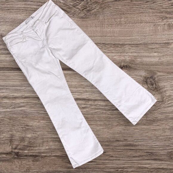 JOE'S JEANS The Provocateur White Stretch Denim Boot Cut Jeans Women's 30 / 10 - Picture 1 of 8